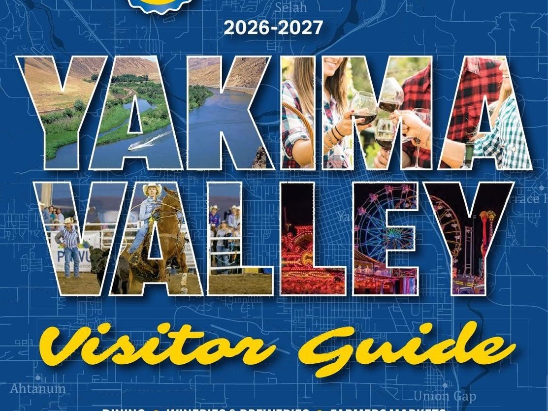 Cover of the 2026–2027 Yakima Valley Visitor Guide